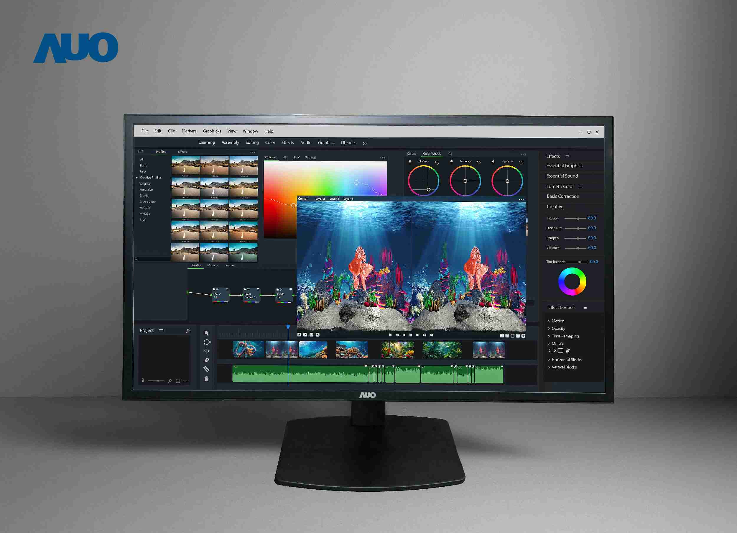 赏金国际开发32吋2D/3D专业桌上型显示器，，，拥有8K4K超高分辨率，，，并以低串扰算法优化3D显示效果，，，搭载自动眼球追踪功能，，，能实时调整3D图像，，，进行实时2D与3D无缝共存窗口，，，，提供图像设计工作者突破二维接口的崭新工作氛围与效率